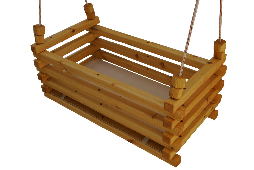 cradle wooden swing